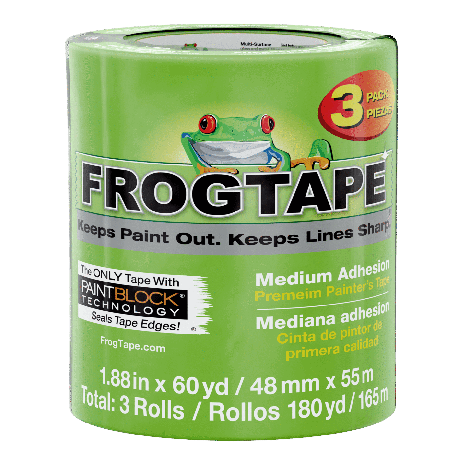FrogTape Green Multi-Surface Painter's Tape – 48mm X 41.1m, Made In USA